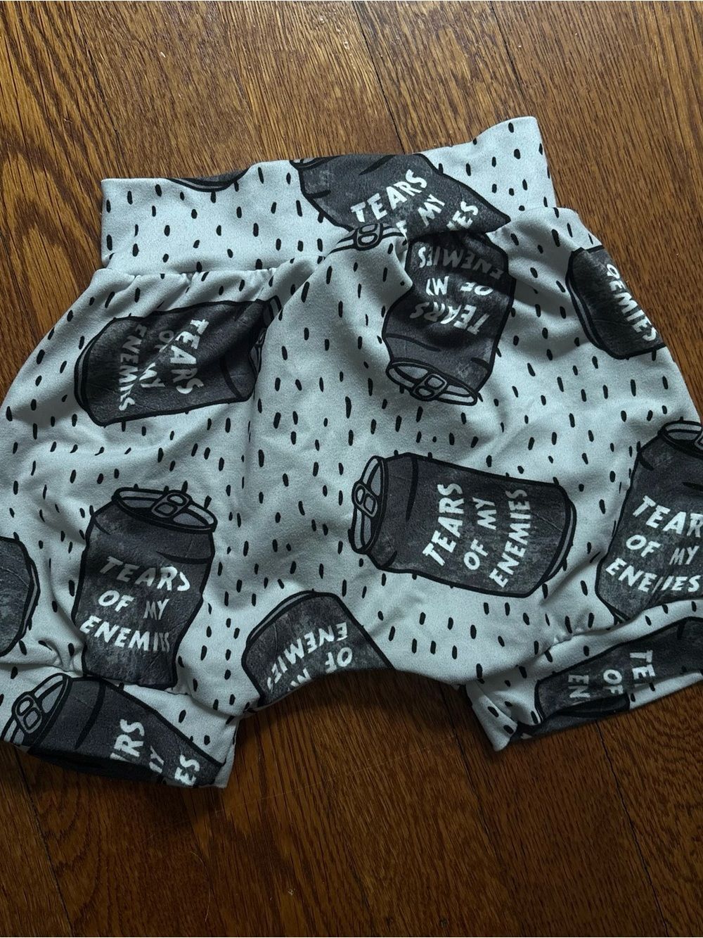 Tears of My Enemies Gray Kids Shorts